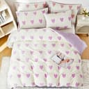 Thumbnail 3 de Nyescasa housse couette 200x200 violet cœur 🛏️