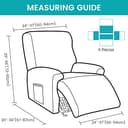 Thumbnail 5 de OKYUK Housse fauteuil relax 4 pièces ⚙️