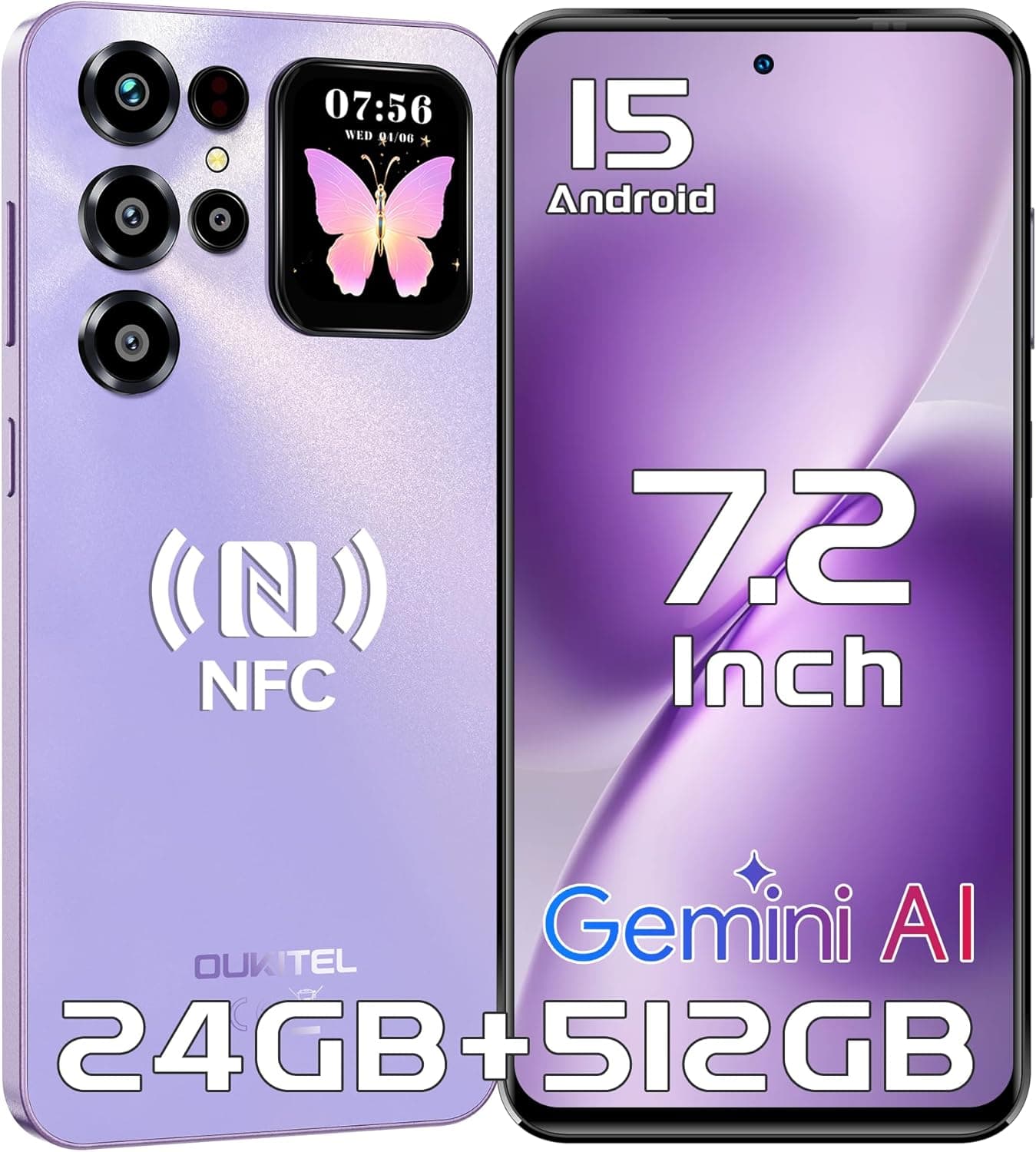 OUKITEL C68 Plus smartphone 24 GO + 512 GO, 7,2" 📱
