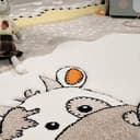 Thumbnail 2 de Paco Home tapis enfants ferme beige gris 80x150 cm 🛏️