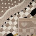 Thumbnail 3 de Paco Home tapis enfants ferme beige gris 80x150 cm 🛏️