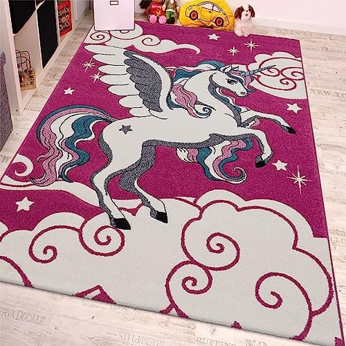 Paco Home Tapis pour Enfant La Petite Licorne 🛏️