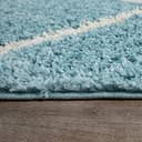 Thumbnail 1 de Paco Home tapis salon shaggy turquoise 150 cm ⚙️