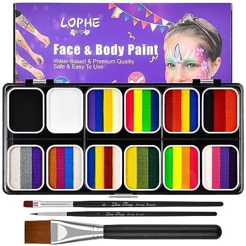 Palette LOPHE peinture corporelle 12 couleurs ⚙️