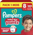 Thumbnail principal de Pampers Baby‑Dry Pants Taille 8 — 117 couches‑culottes 👶