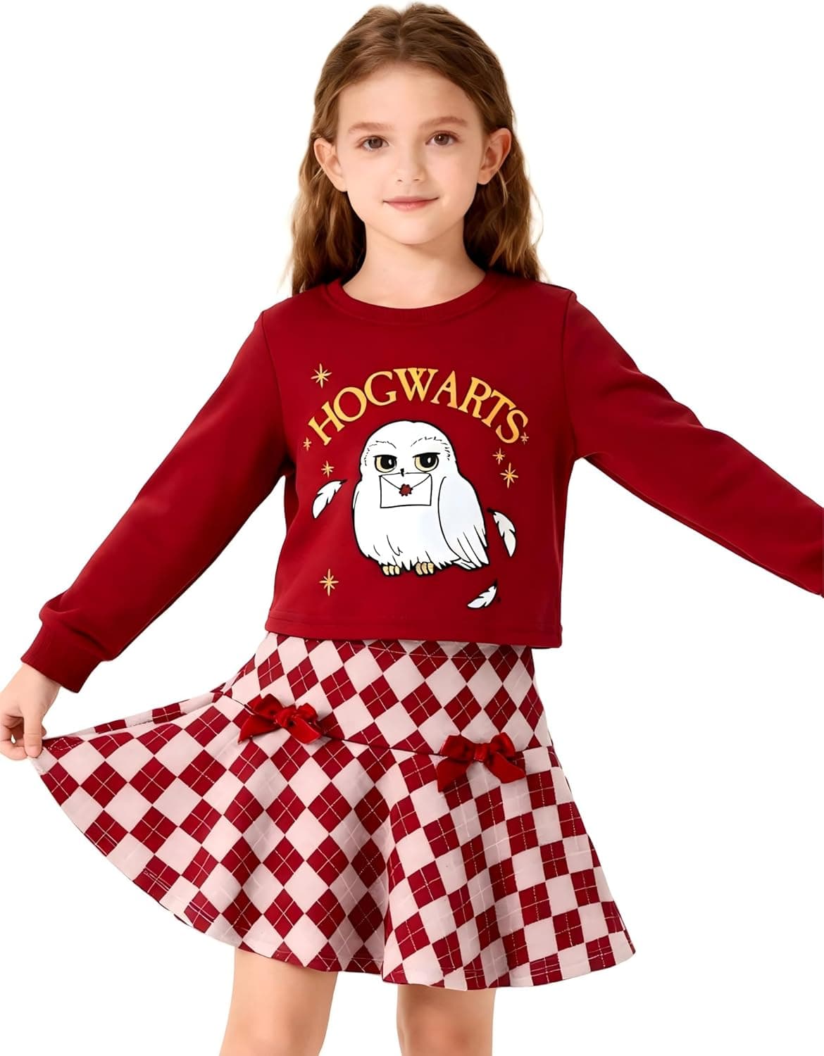 PatPat Harry Potter ensemble fille Gryffondor Hedwig 🔴⛔