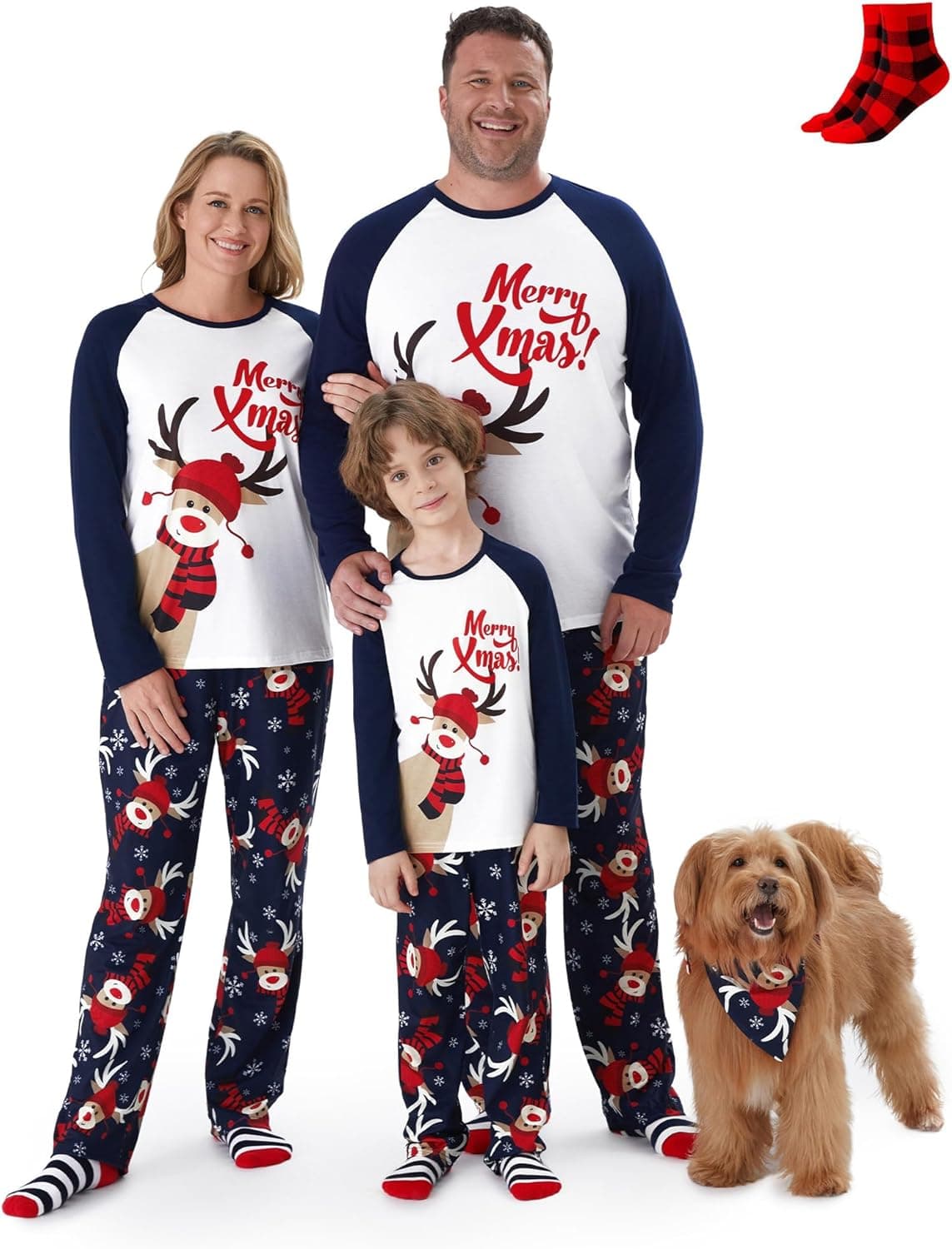 PatPat Pyjama Famille Noël - Ensemble assorti ⌚