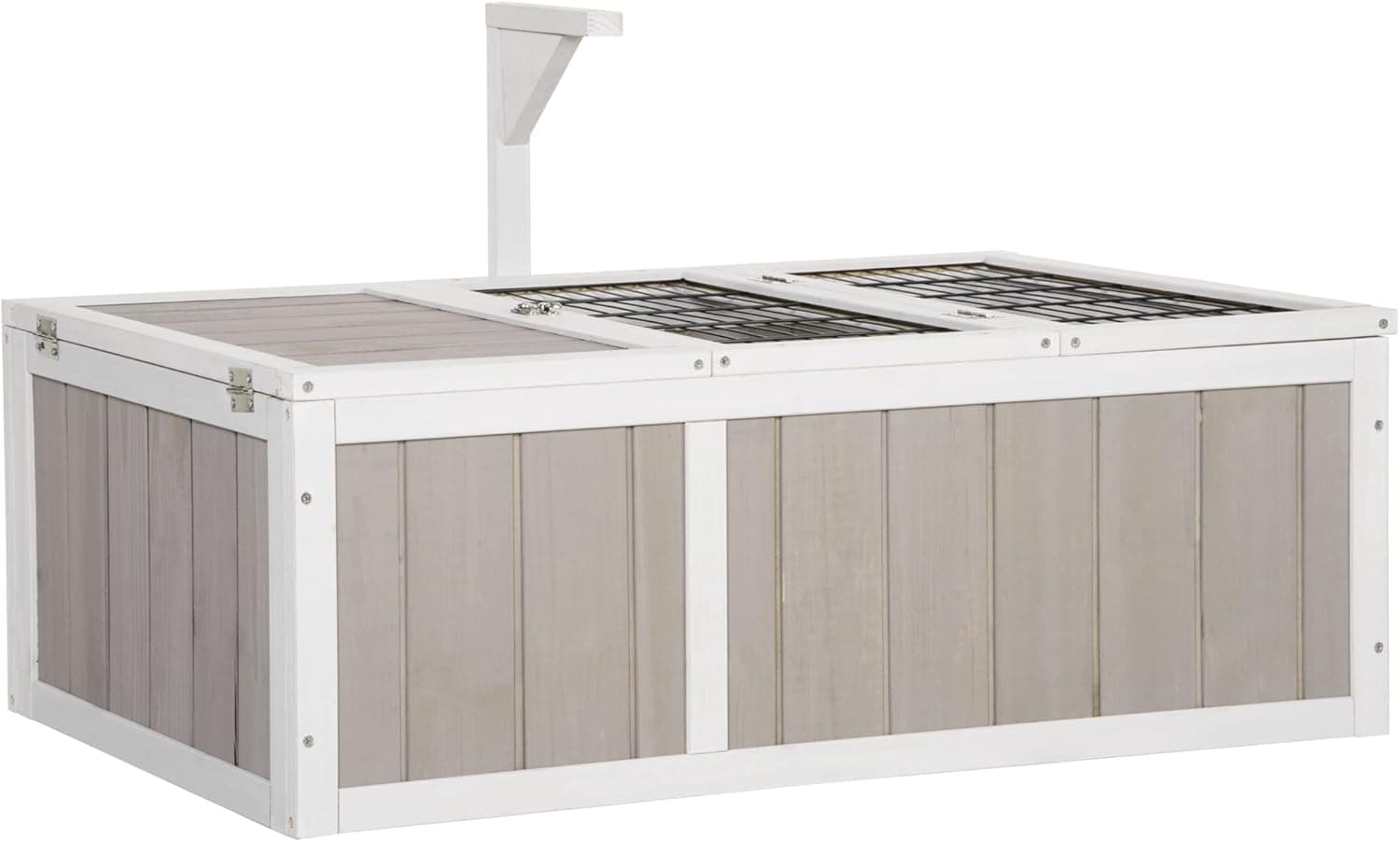 PawHut Maison enclos pour tortue 91,5×61×33 cm 🐢