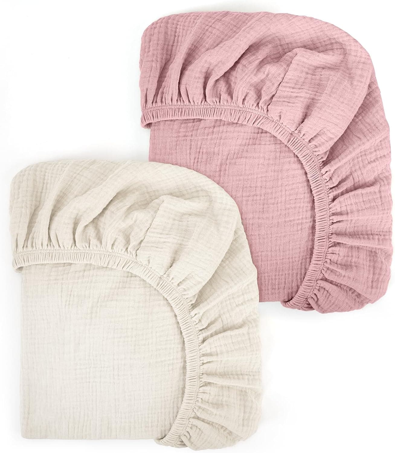 Peepeemax Drap housse mousseline 80×40 cm pour couffin 👶