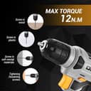 Thumbnail 5 de Perceuse-visseuse DEKOPRO 8V, 10 mm, LED ⚙️