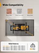 Thumbnail 1 de Perlegear PGLF8 support mural TV 42–85" 60 kg 📺