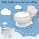 Thumbnail 5 de Pot bébé toilette siège d'apprentissage avec rangement lingettes 🚽