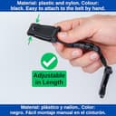 Thumbnail 2 de Protection de boucle en noir, 2 pièces, 21 cm ⚙️