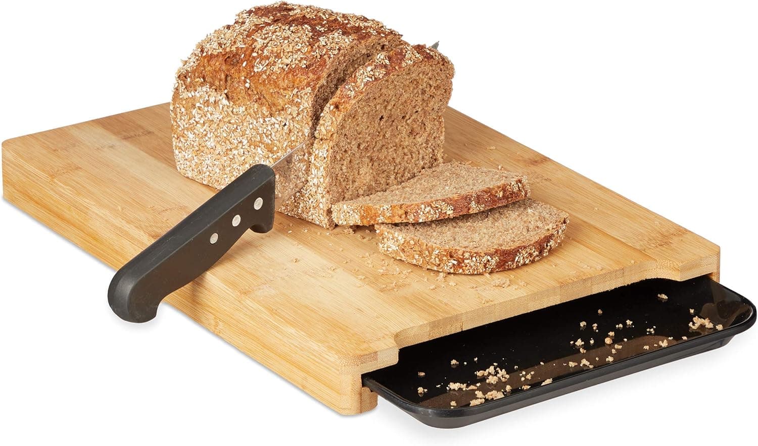 Relaxdays Planche à découper bambou, 3,5 x 38 x 26 cm ⚙️