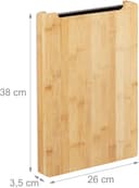 Thumbnail 3 de Relaxdays Planche à découper bambou, 3,5 x 38 x 26 cm ⚙️