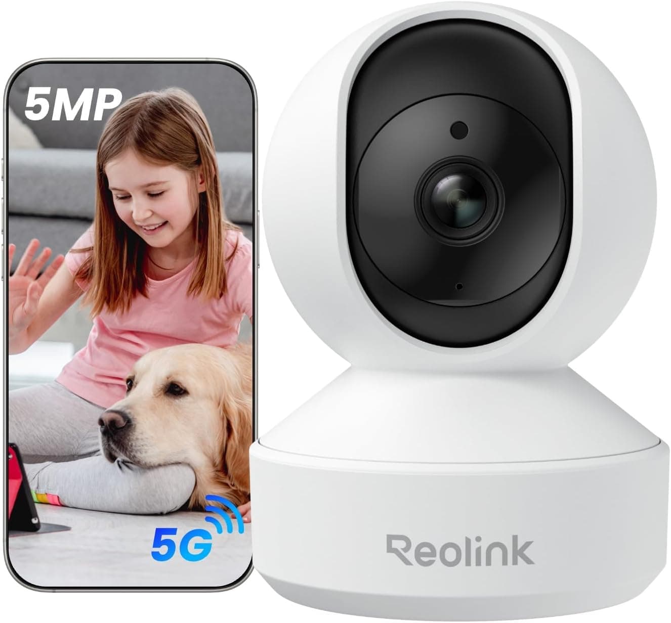 Reolink E1 Pro 5MP caméra surveillance 3K intérieure ⌚