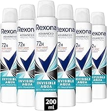 Rexona Déodorant Femme Invisible Aqua 72h — Lot 6x200ml 🧴