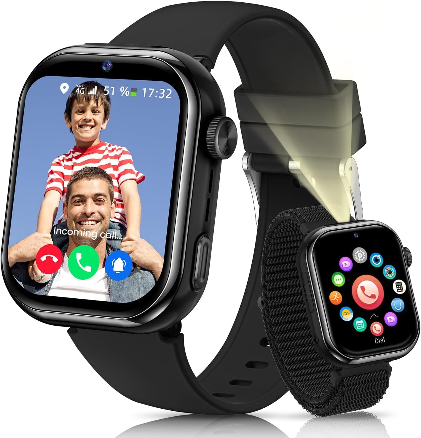 RUXINGX 4G Montre connectée enfant GPS et appels ⌚