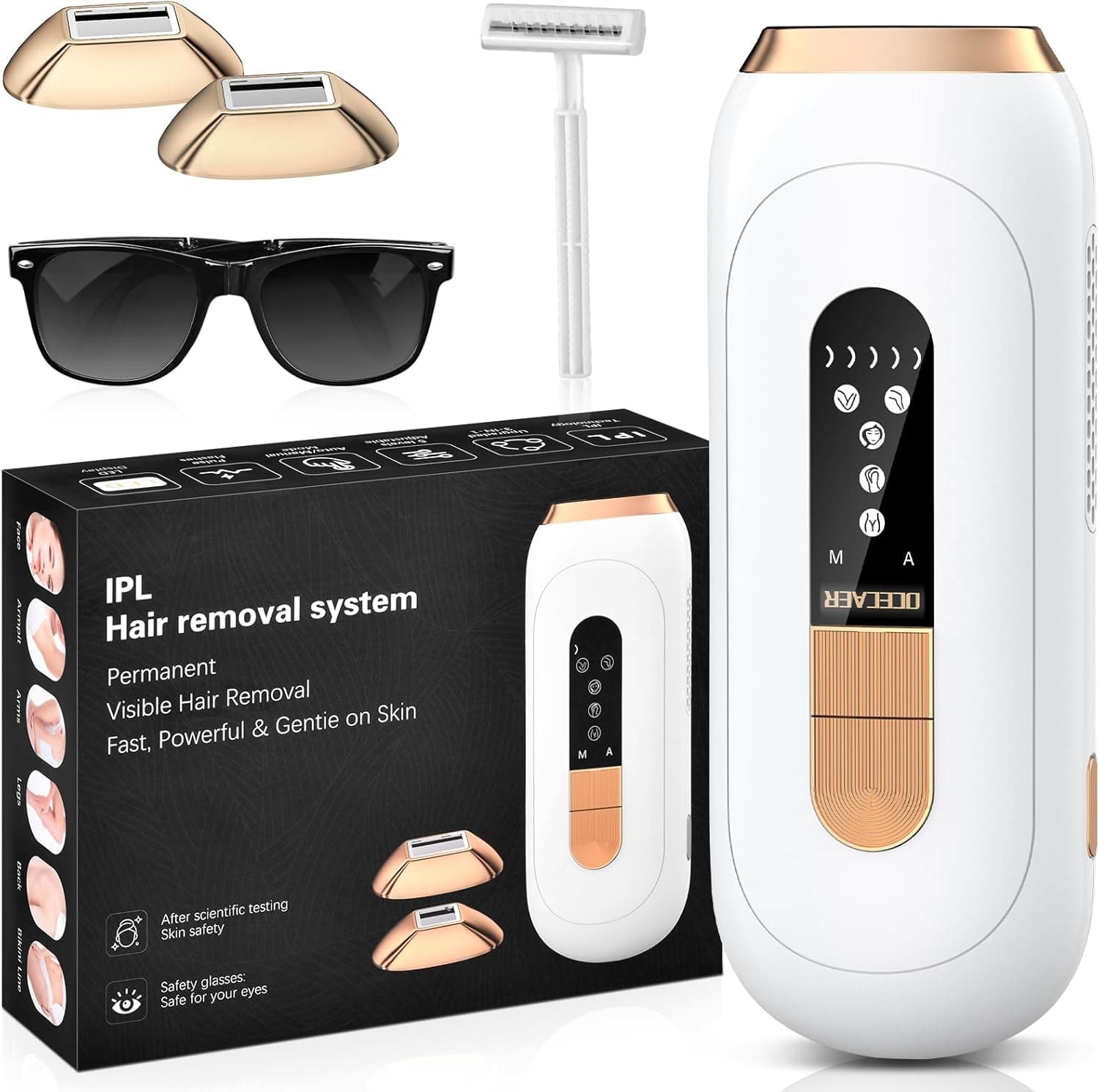 RWSRW IPL Épilateur lumière pulsée 0,2 s — 5 niveaux 🎀