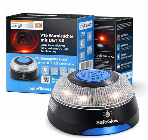 Safeglow V16 DGT lumière d'avertissement obligatoire 2026 🚨