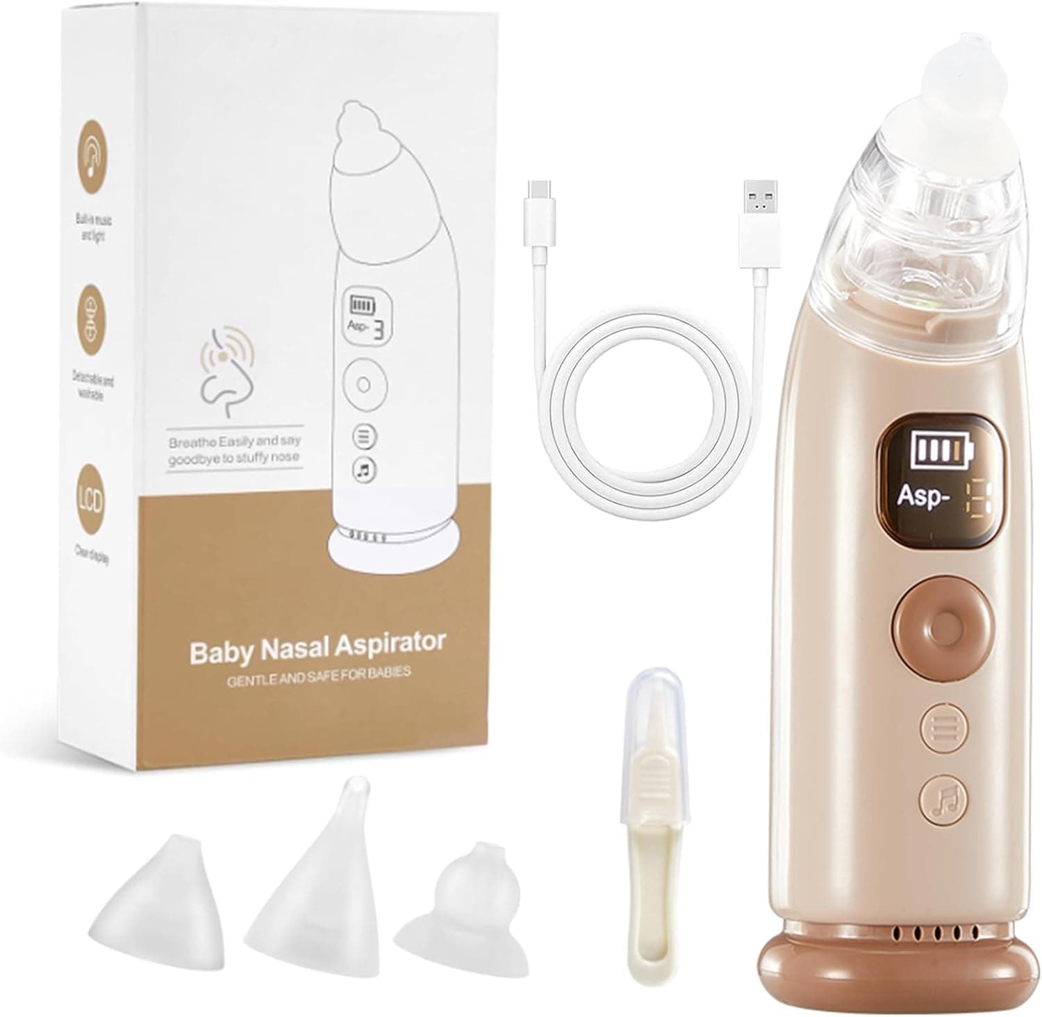 Shynova Aspirateur nasal bébé électrique 3 niveaux 🎧