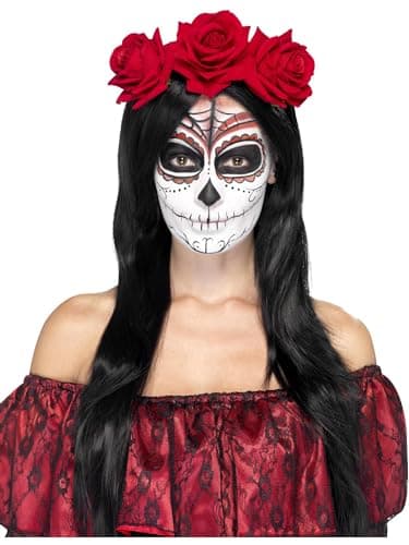 Smiffys Band de mort pour costume, rouge 🎩