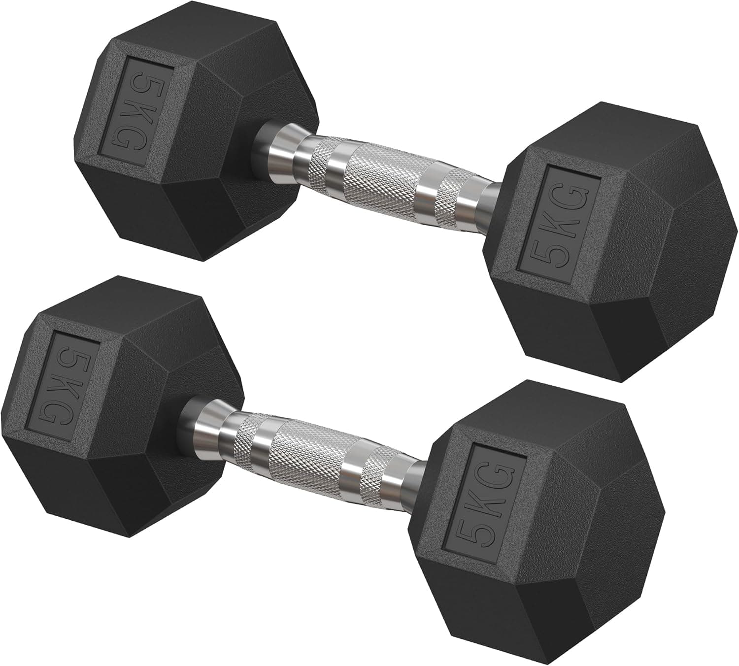 SONGMICS Ensemble de 2 haltères hexagonaux pour musculation 🏋️