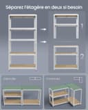 Thumbnail 2 de SONGMICS GLR447E01 Étagère de rangement 50 x 100 x 200 cm, capacité 875 kg 🧰