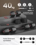 Thumbnail 3 de SONGMICS Set d’haltères hexagonales pour musculation 🏋️