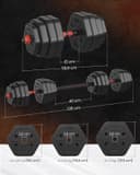 Thumbnail 5 de SONGMICS Set d’haltères hexagonales pour musculation 🏋️