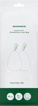 Thumbnail principal de SONGMICS Sacs poubelle 30L à liens coulissants, 45 pcs 🗑️