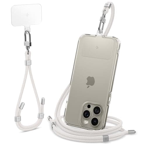 Spigen 2 pièces câble téléphone ceinture boucle patch clé blanc perlé ⚙️