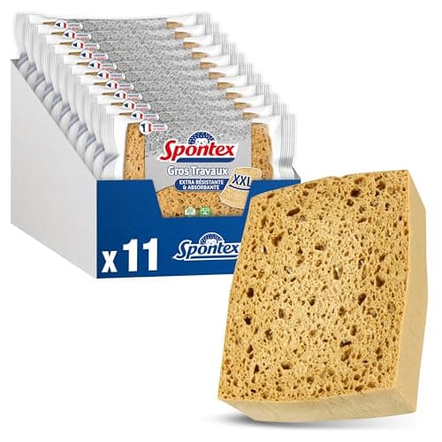 Spontex Eponge Gros Travaux XXL 11 pièces ⚙️