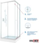 Thumbnail 2 de STEIGNER Joint d'étanchéité pour paroi verre 80 cm 🚿