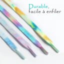 Thumbnail 1 de Stepace Lacets plats Tie-Dye 8mm — 2 paires ⌚