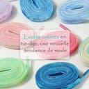 Thumbnail 4 de Stepace Lacets plats Tie-Dye 8mm — 2 paires ⌚