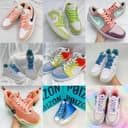 Thumbnail 6 de Stepace Lacets plats Tie-Dye 8mm — 2 paires ⌚