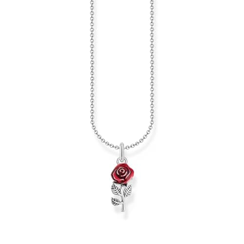 THOMAS SABO Chaîne pendentif rose rouge argent sterling 925 ⛓️