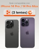 Thumbnail 1 de TOCOL Protection objectif iPhone 14 Pro Max, bleu clair ⚙️