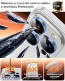 Thumbnail 3 de TOCOL Protection objectif iPhone 14 Pro Max, bleu clair ⚙️