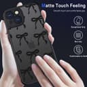 Thumbnail 4 de TUUTPU Coque iPhone 13 motif nœud papillon, matte noir 📱