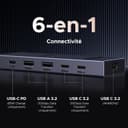 Thumbnail 1 de UGREEN Revodok Pro Hub USB‑C 6‑en‑1 100W PD pour MacBook 💻