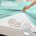 Thumbnail 3 de Utopia Bedding Draps housses 180 x 200 cm, 35 cm 🛏️
