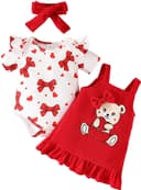 Thumbnail principal de UUAISSO robe imprimée cœur bébé 0-18 mois ⚙️