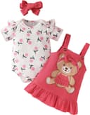 Thumbnail 5 de UUAISSO robe imprimée cœur bébé 0-18 mois ⚙️