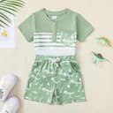 Thumbnail 1 de UUAISSO vêtements bébé garçon rayures dinosaures ⚡