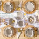 Thumbnail 5 de Vancasso Série PLAYA 6 assiettes en grès 26 cm ⚙️