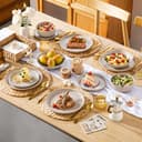 Thumbnail 6 de Vancasso Série PLAYA 6 assiettes en grès 26 cm ⚙️