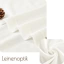 Thumbnail 4 de Vangao Lot de 2 Rideaux Brise-bise Lin Blanc 65x90 cm ⌚