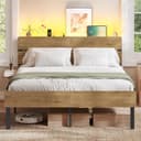 Thumbnail principal de VASAGLE Cadre de lit 140 x 190 avec sommier métal RMB103K01 🛏️